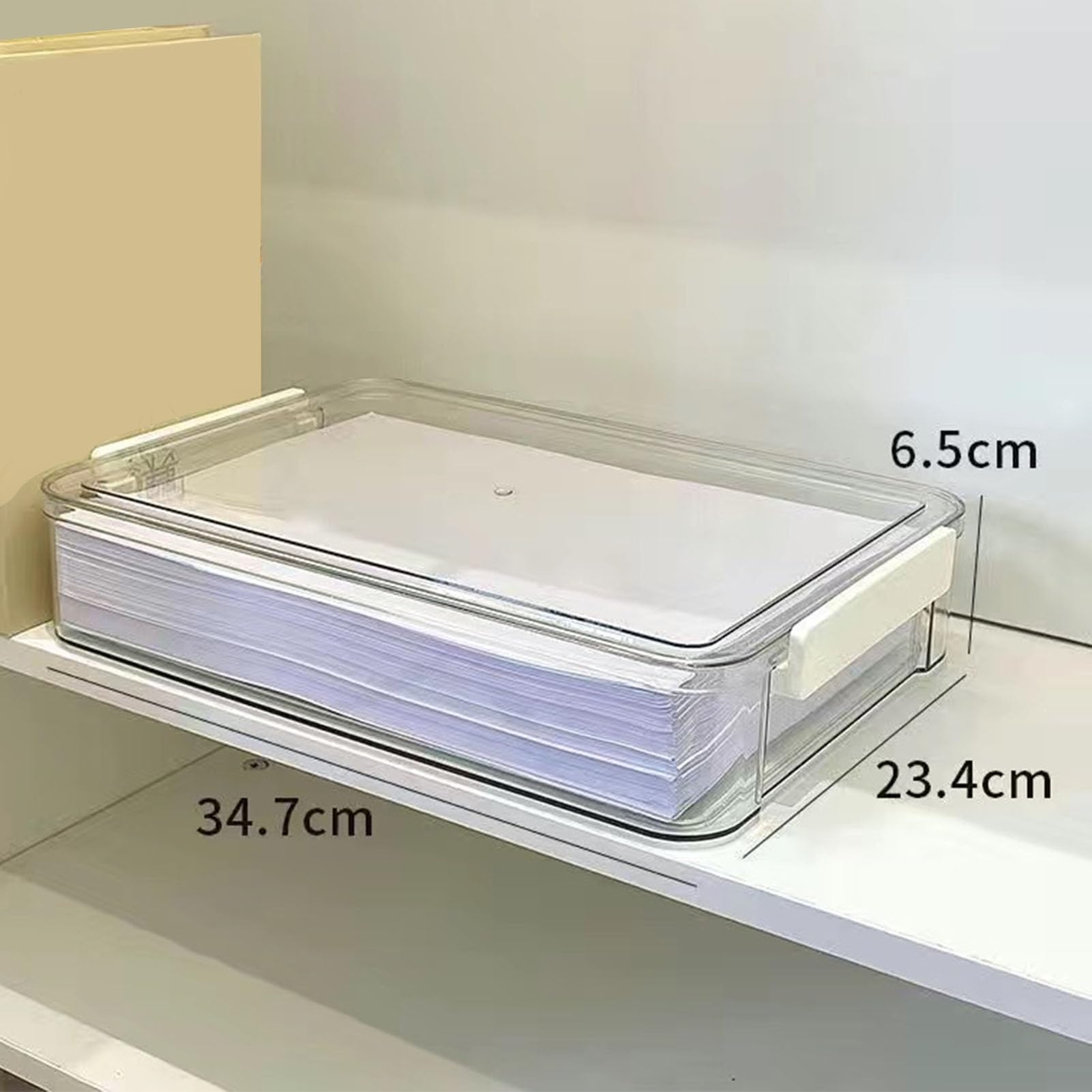 Scatola trasparente per documenti – C File Protector Case per certificati, antipolvere, 30 x 25 x 5 cm, perfetta per registro domestico e nization.