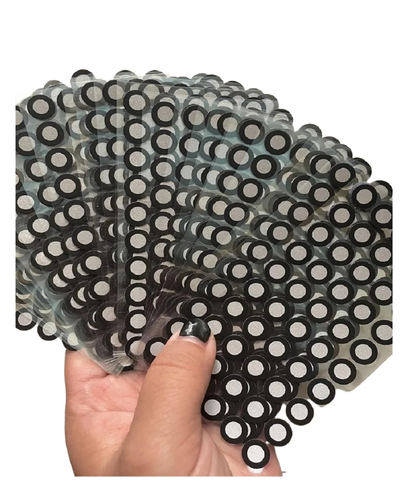 Tracking-Punkt-Scan-Marker für 3D-Scanner 1000 Punkte Photogrammetrie Hochreflektierender Markierungspunkt 3D-Scan Referenzpunkt Zielpunkt Anpassbare Kodierungspaste Für 3D-Scannen(12x19mm)