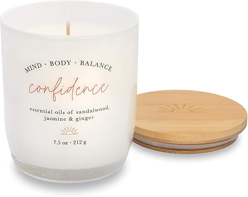 Miniatura 2 de Studio Oh! Confidence - Vela de aromaterapia de mezcla de cera de coco y soya de 7.5onzas en frasco, para el hogar y la oficina, dura hasta 40horas,