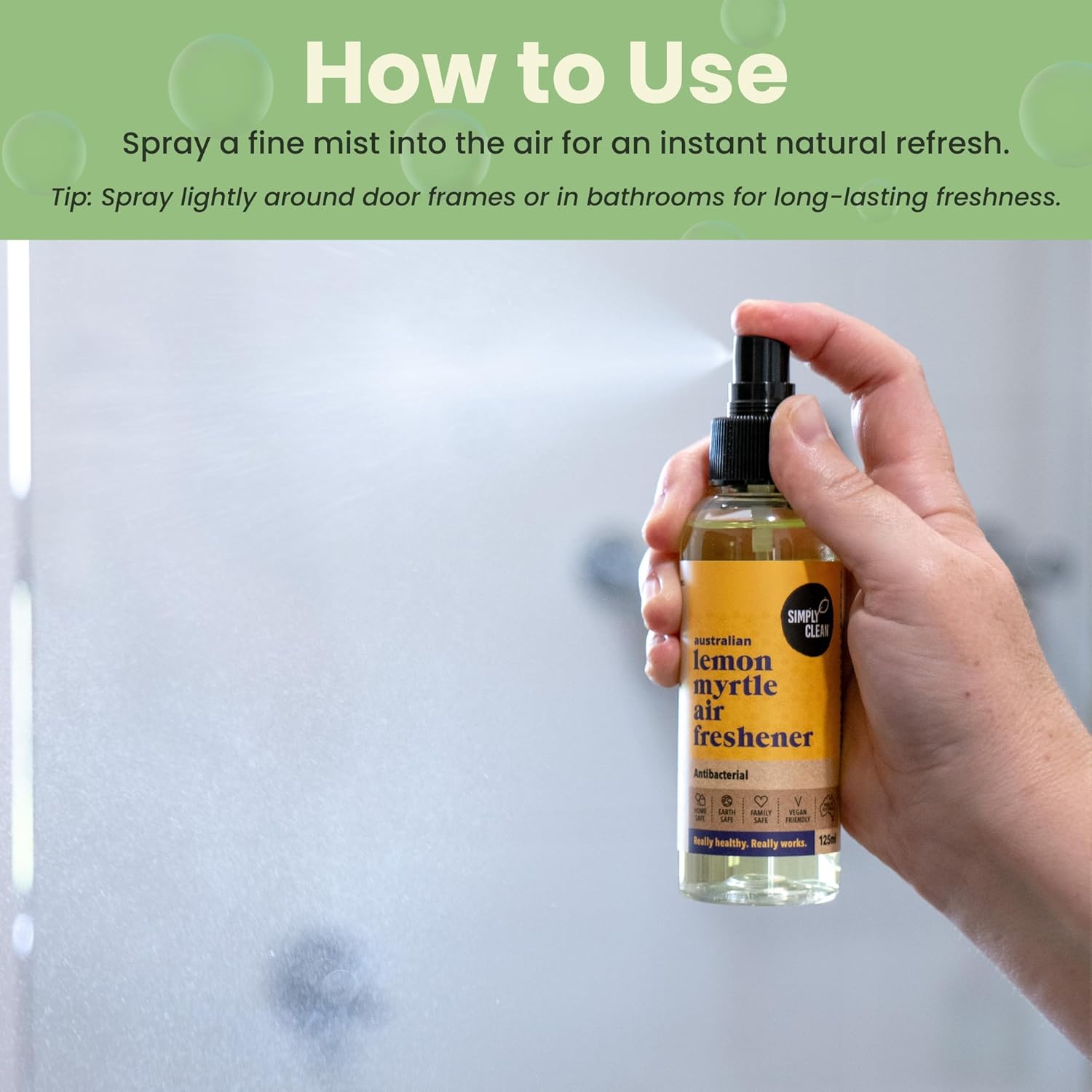 Simply Clean Australian Lemon Myrtle Air Freshener 125 ml