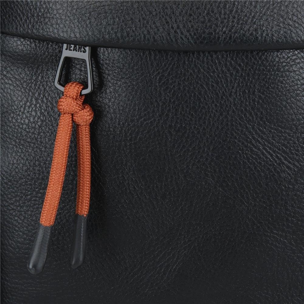 Zaini Pepe Jeans Egham poliestere e dettagli in ecopelle, nero