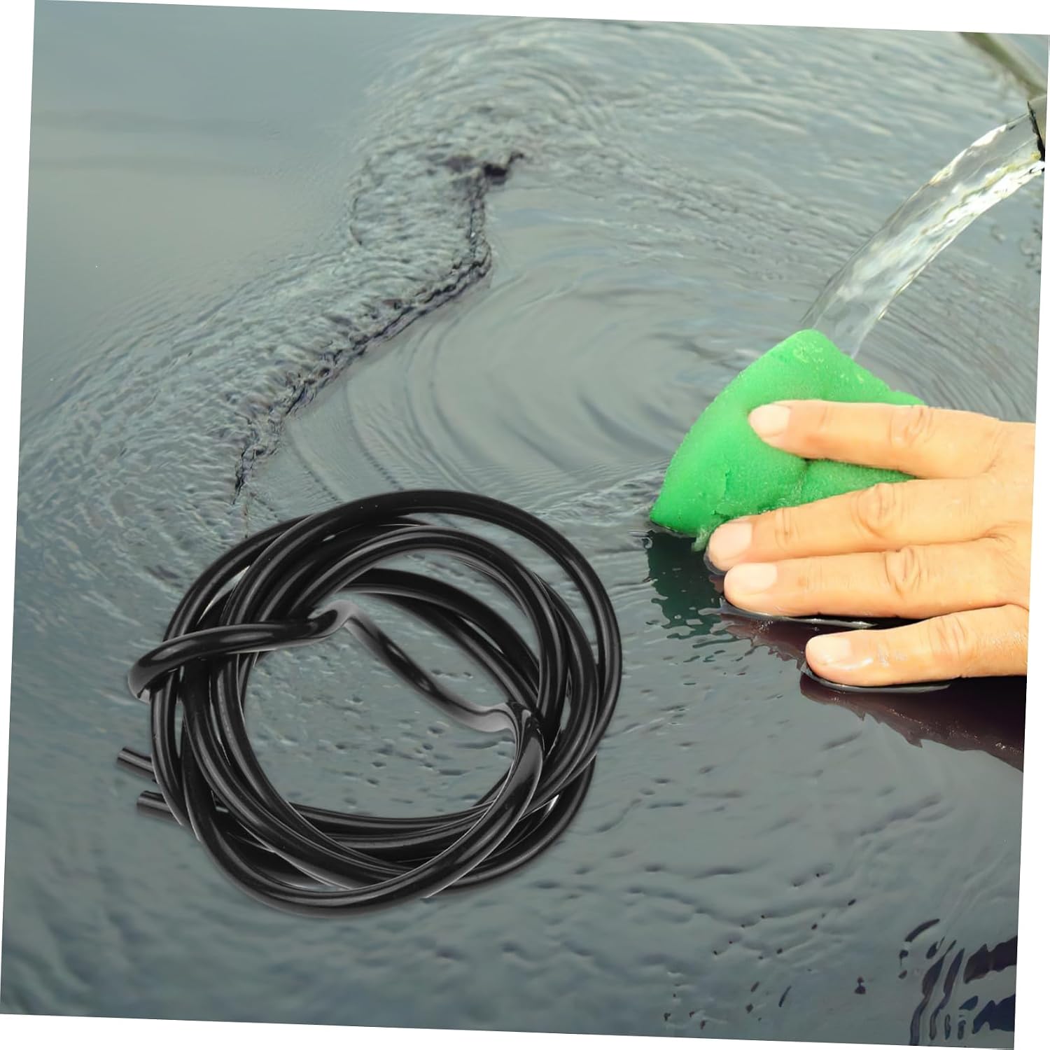 Windscreen Washer Hose Replacement 8 Pieces Hose Kit 2m Length for Car Cleaning