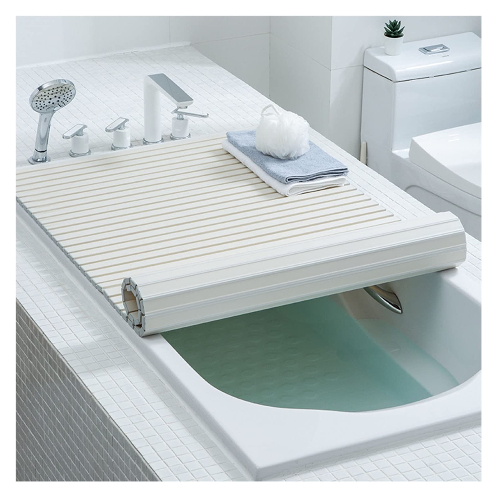 Couvercle anti-poussière pour plateau de bain résistant pour ne plus laisser refroidir l'eau du bain