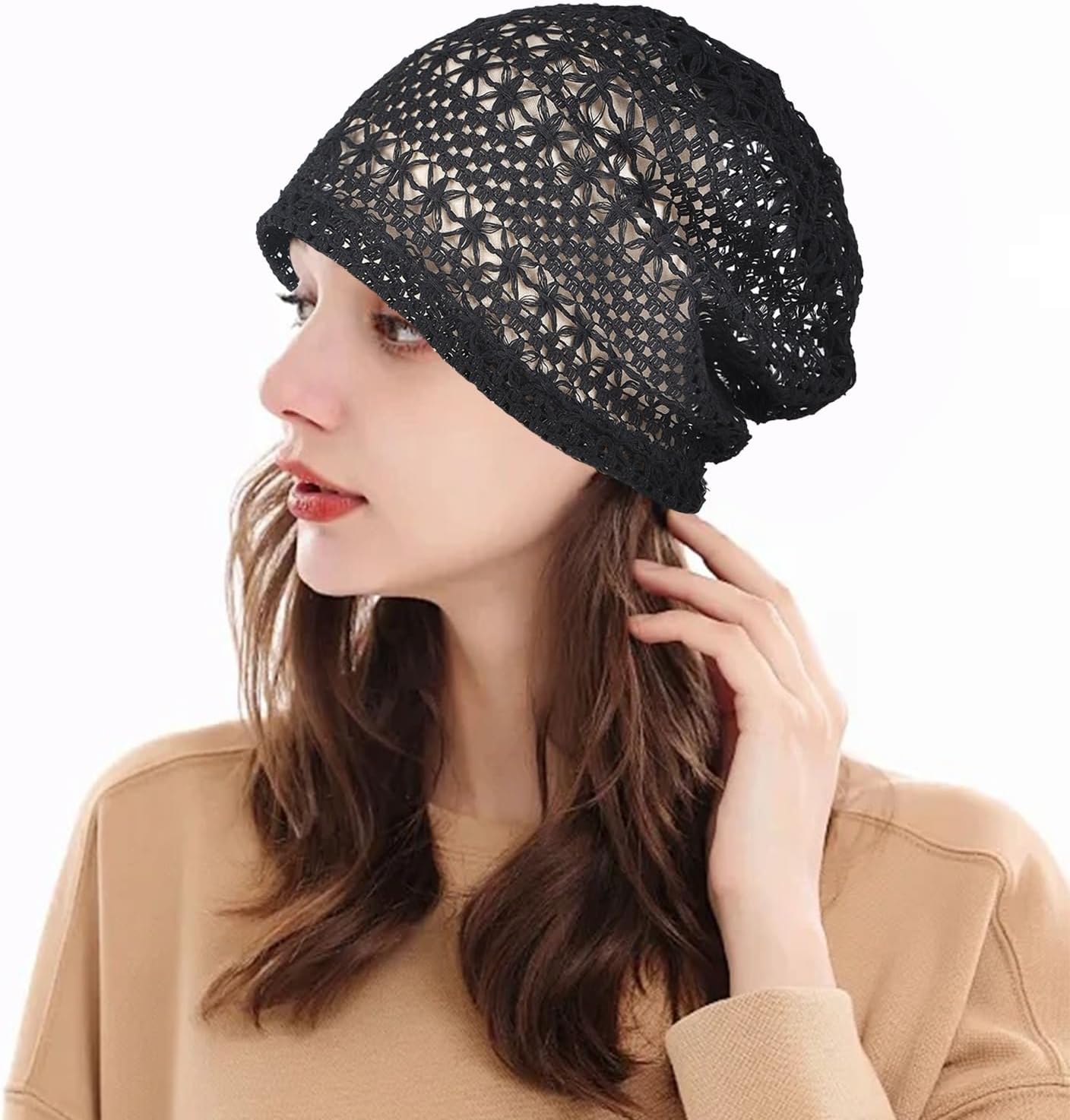 Women Chemo Caps Cancer Headwear Sleep Head Scarf Chemotherapy Beanie Hat - Image 3