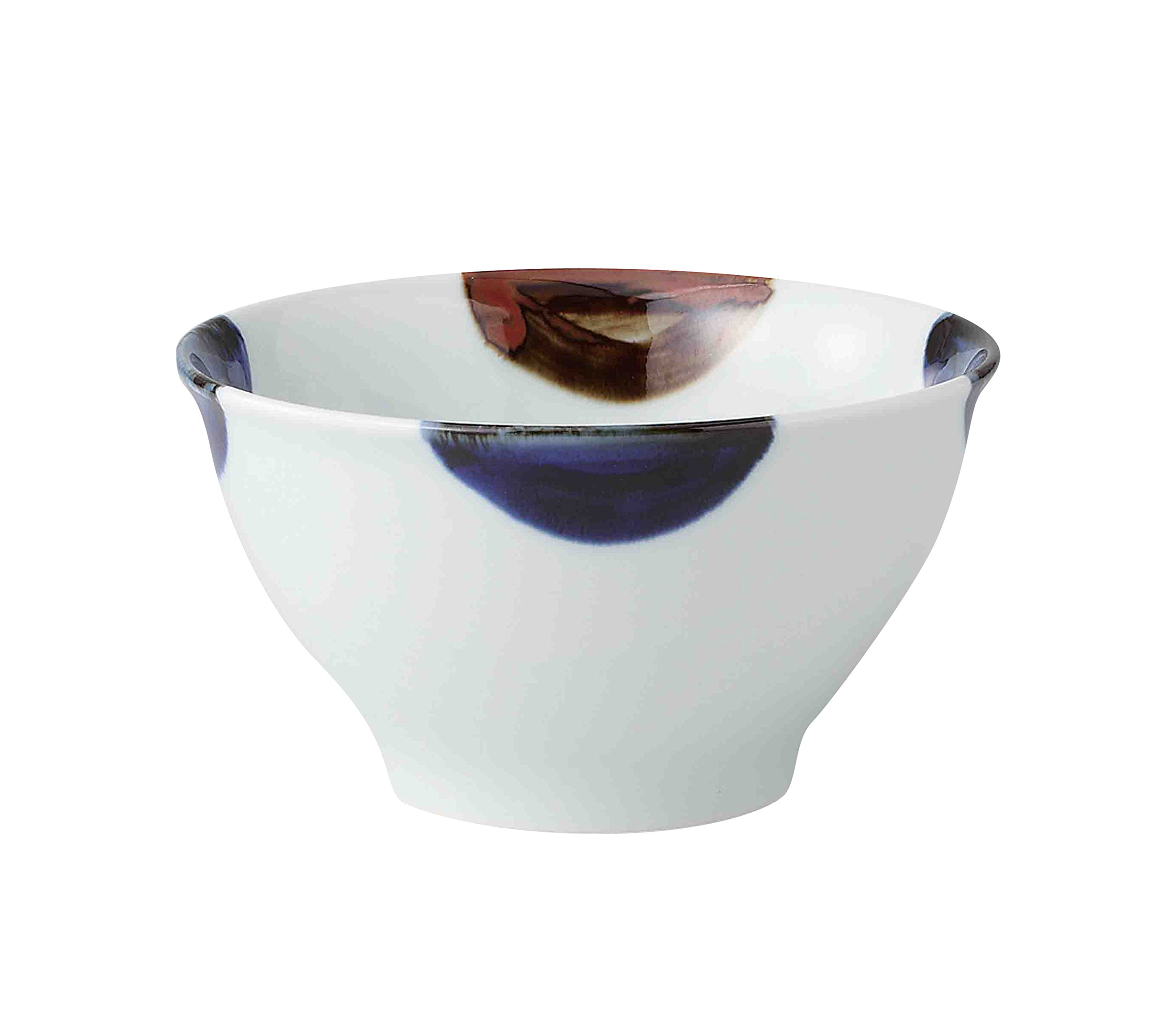 Amazon.com: 西海陶器 渕 dami Round Antigravity 丼 Stamped (L) Set