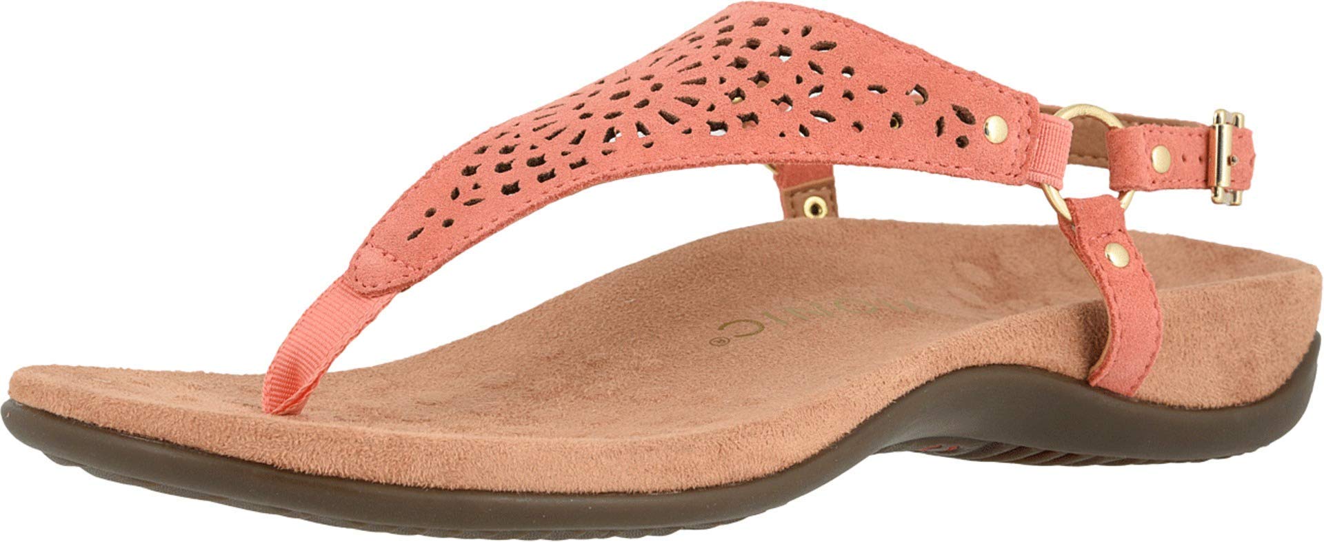 Vionic Rest Kirra Women's Thong Sandal That Includes Three-Zone Comfort for Heel Pain and Plantar Fasciitis with Concealed Orthotic Arch Support Wide Fit