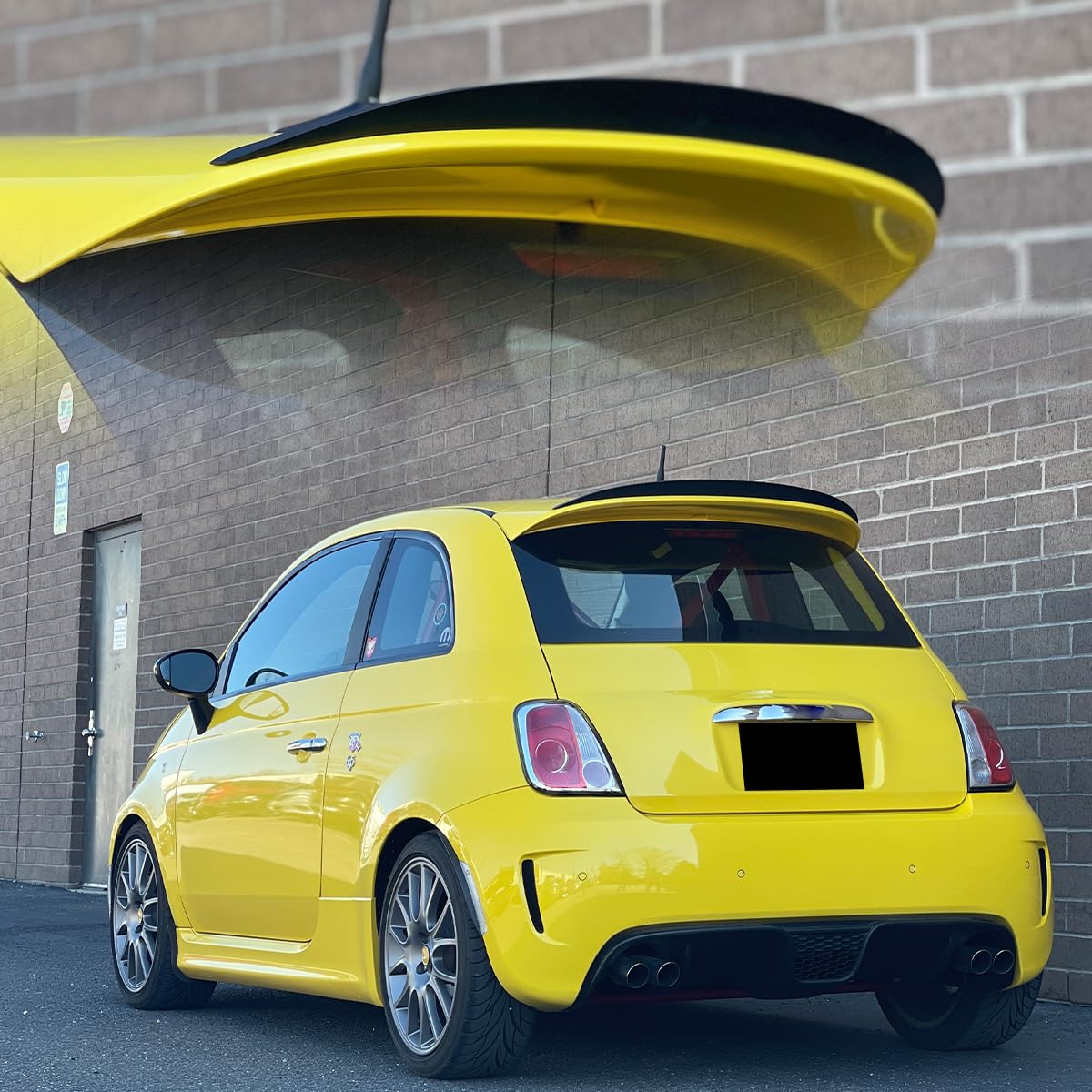 SpoilerKing Add-on Rear Roof Spoiler (284K) Compatible with Fiat 500 Abarth