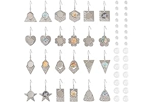 FASHEWELRY Earring Making Kit with Cabochons