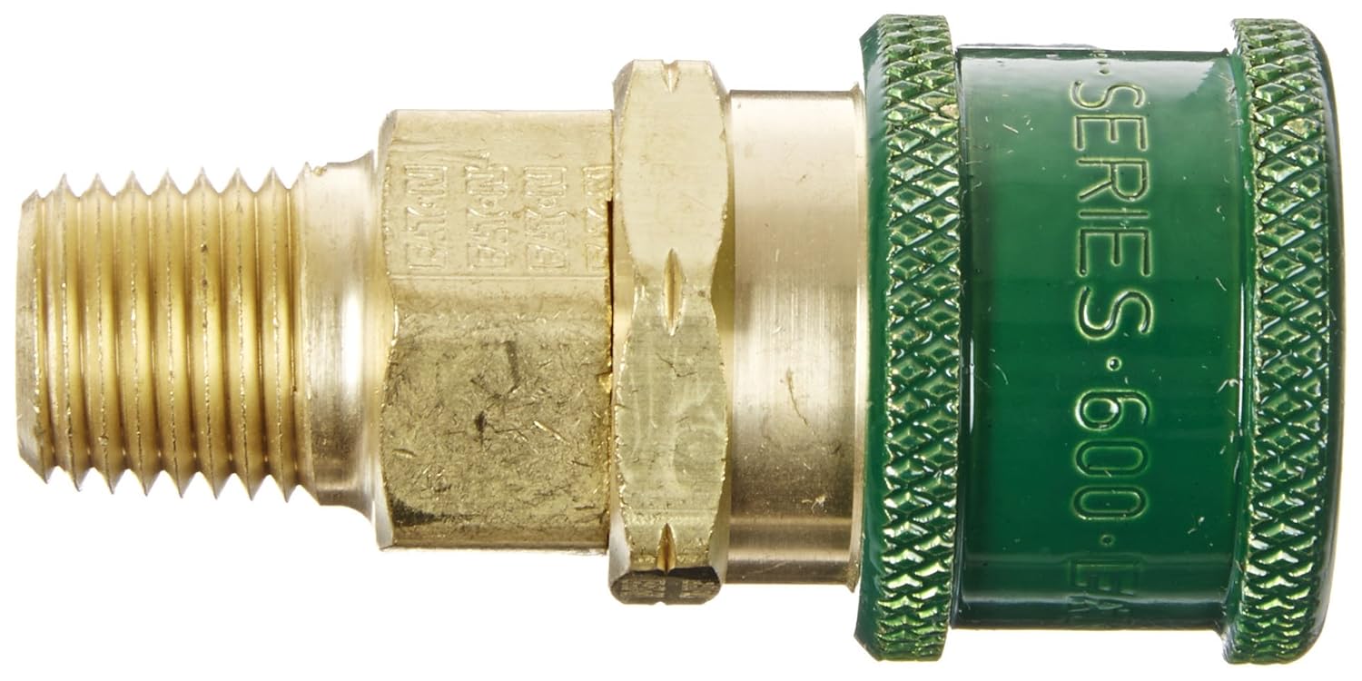 Eaton Hansen GR603 Brass 600 Series Oxyacetylene Service, Coupler Socket, 1/4" Body Size x 1/4" NPT Male