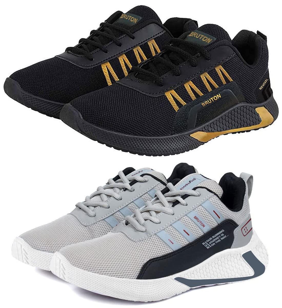 bruton No. Fast Trending Men's Sport Shoes, Walking Shoes, Training Shoes, Sneaker Shoes (Set of 2 Pair)-picture-20