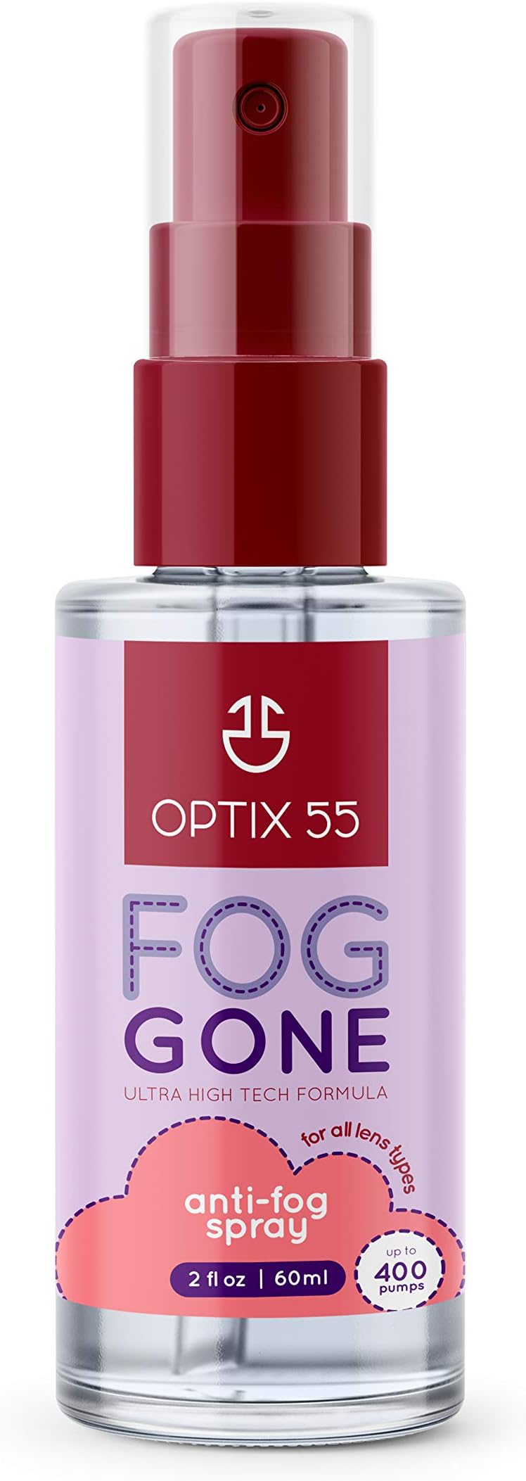 Anti Fog Spray for Glasses - Safe for Anti Reflective Lenses & All Lenses (2oz)