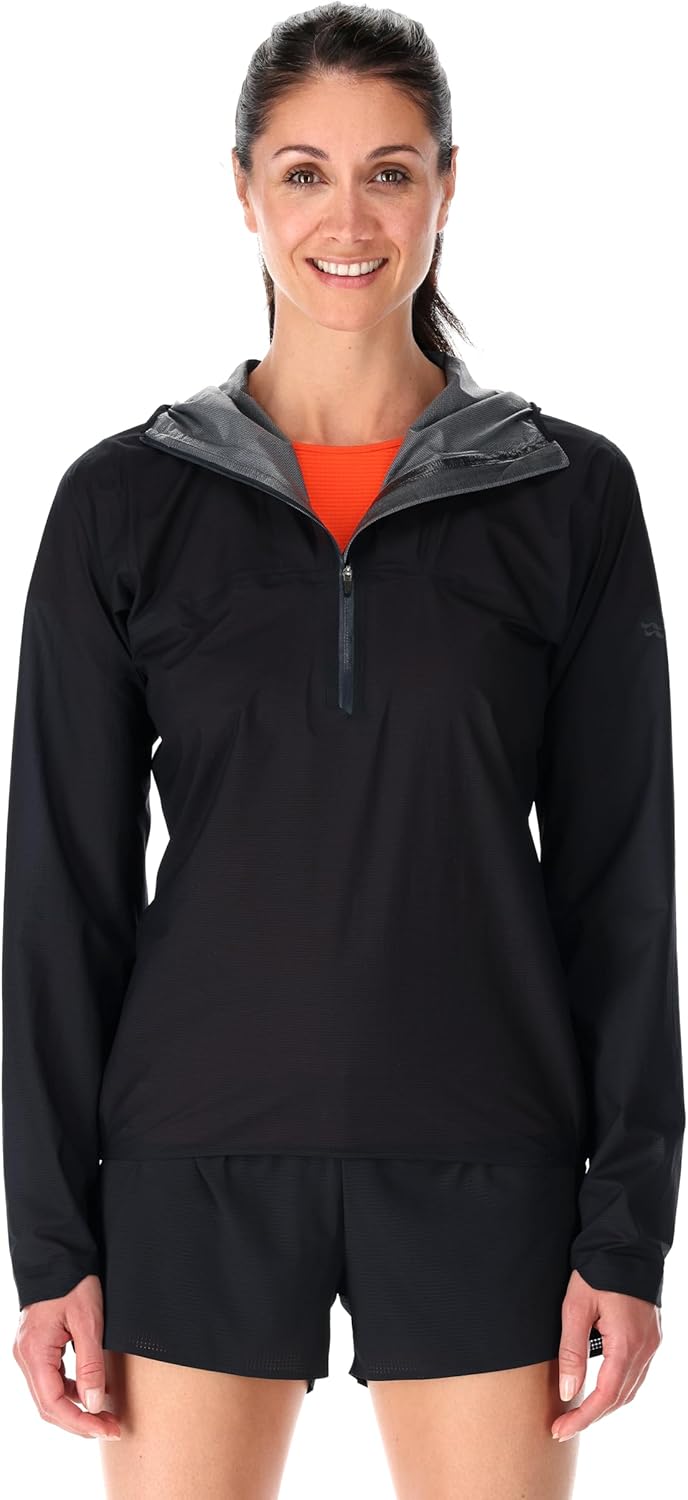 Rab Women's Phantom Pull-On Ultralight Waterproof Breathable Shell Jacket for Hiking & Trail Running