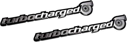 Miniatura 3 de ERPART Turbo TURBOCHARGED - Emblemas de aluminio compatibles con Honda, Acura, Subaru, Mazda, Nissan, Datsun (paquete de 2)