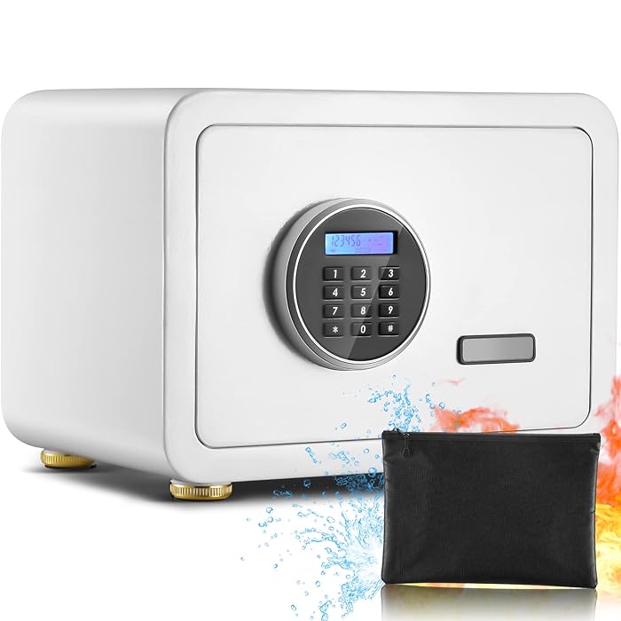 Buy DIOSMIO Fireproof Safe Box with LCD Screen,1.02Cub Safe Box for