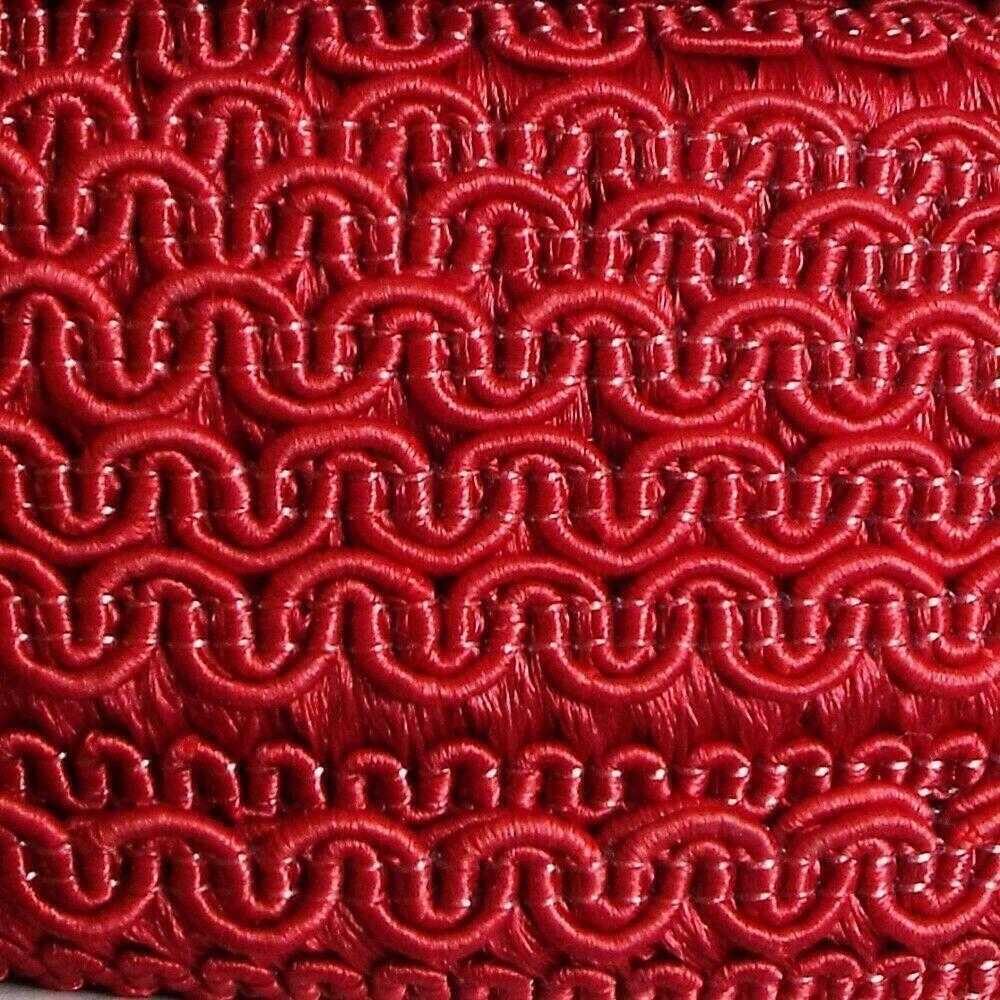 11mm Scroll Gimp Braid Trim Big Small Upholstery 38 Colour Buy 1 2 or 4m 934D, 097 Dark Red, 1 Metre