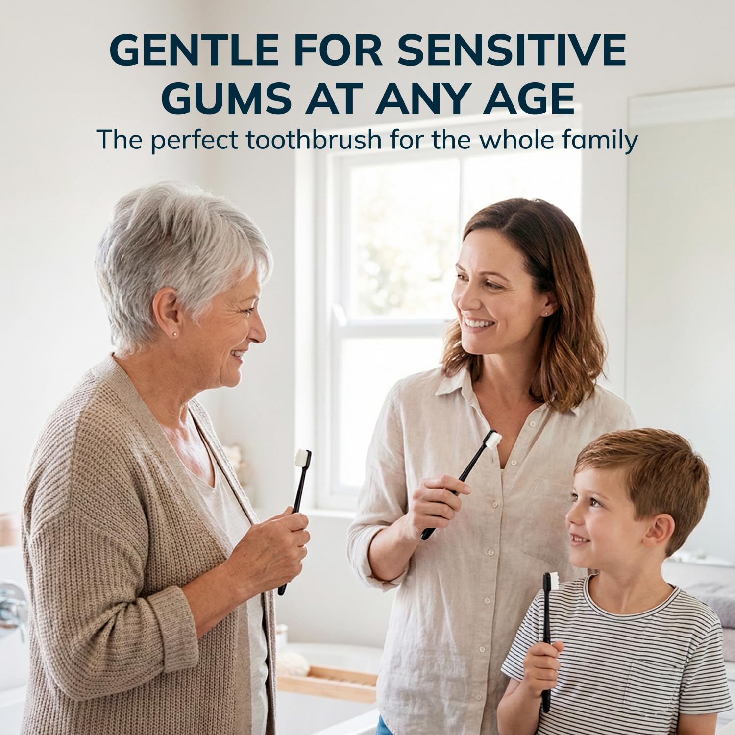 Swissklip Cepillo de dientes extra suave para encías y dientes sensibles I Nano cepillo de dientes con más de 12000 micro, nano cerdas I Solución avanzada de limpieza de dientes I Adecuado para todos