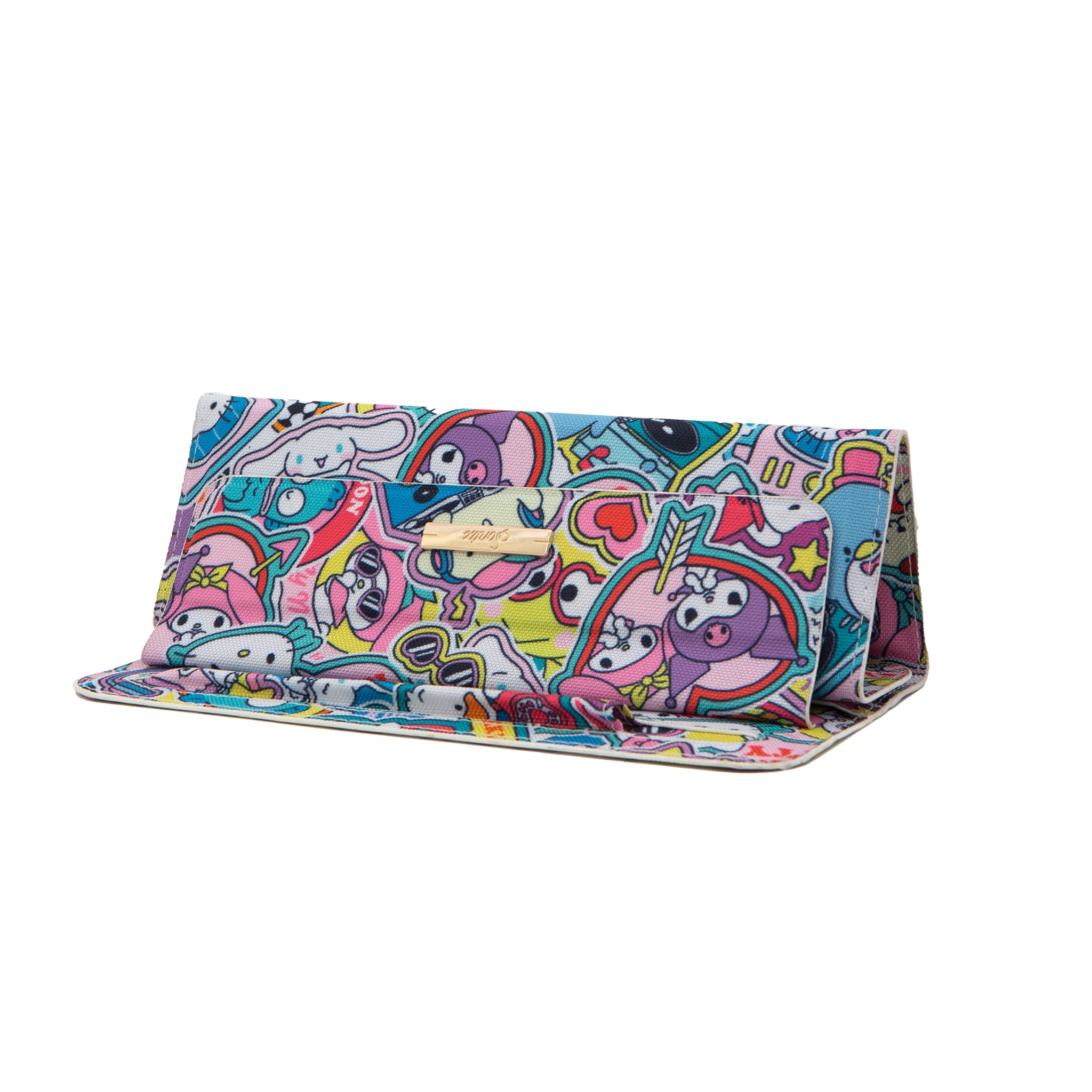 Sonix Sanrio - Custodia pieghevole in tela e supporto compatibile con iPad e tablet (Hello Kitty and Friends Sticker Party)