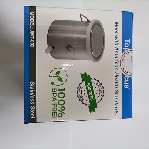 Vista 11 de TopQuaFocus Kit de cubo de enema de acero inoxidable para limpieza de colon, kit de enema reutilizable, adecuado para café, agua y terapia Gerson