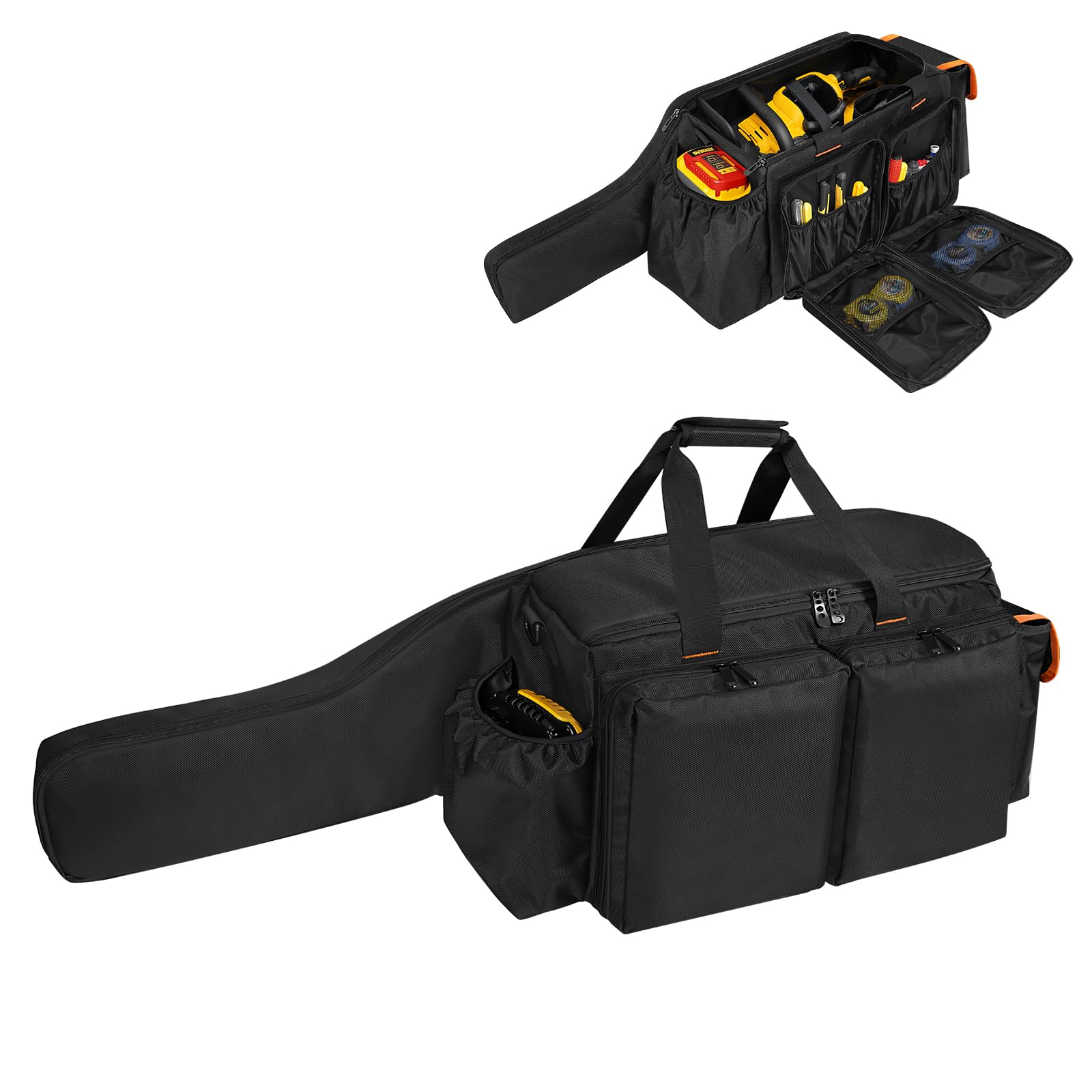 ORKELS Bolsa de Motosierra Compatible con Ego, Dewalt, Greenworks de 14, 16 y 18 Pulgadas, Funda de Almacenamiento Duradera para Motosierra y Accesorios, Solo Bolsa
