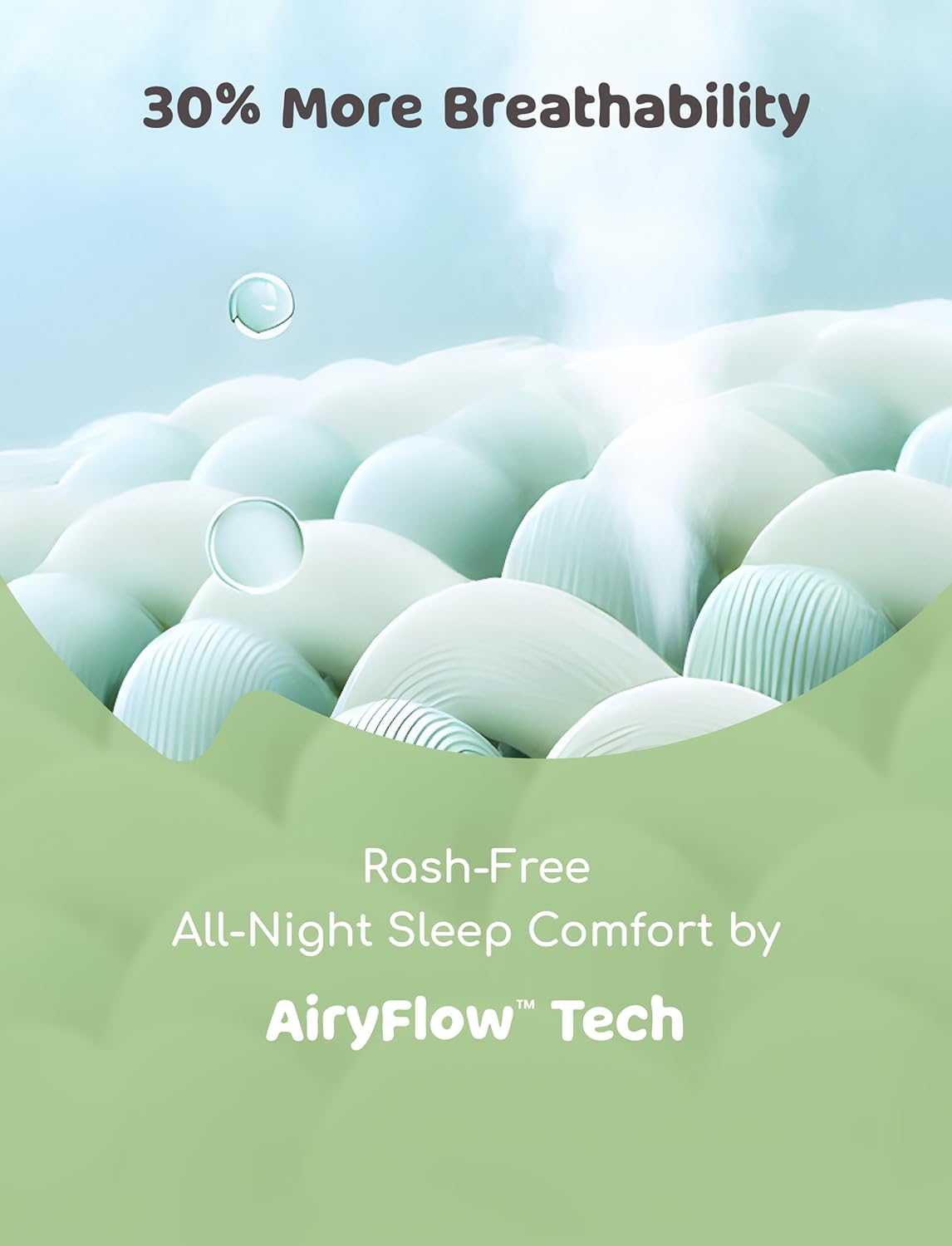 PATPAT Baby Sleeper Gown with Bamboo Viscose for Newborn Girls Boys, Knotted Nightgown with Mittens for Infant Home Coming - Image 6