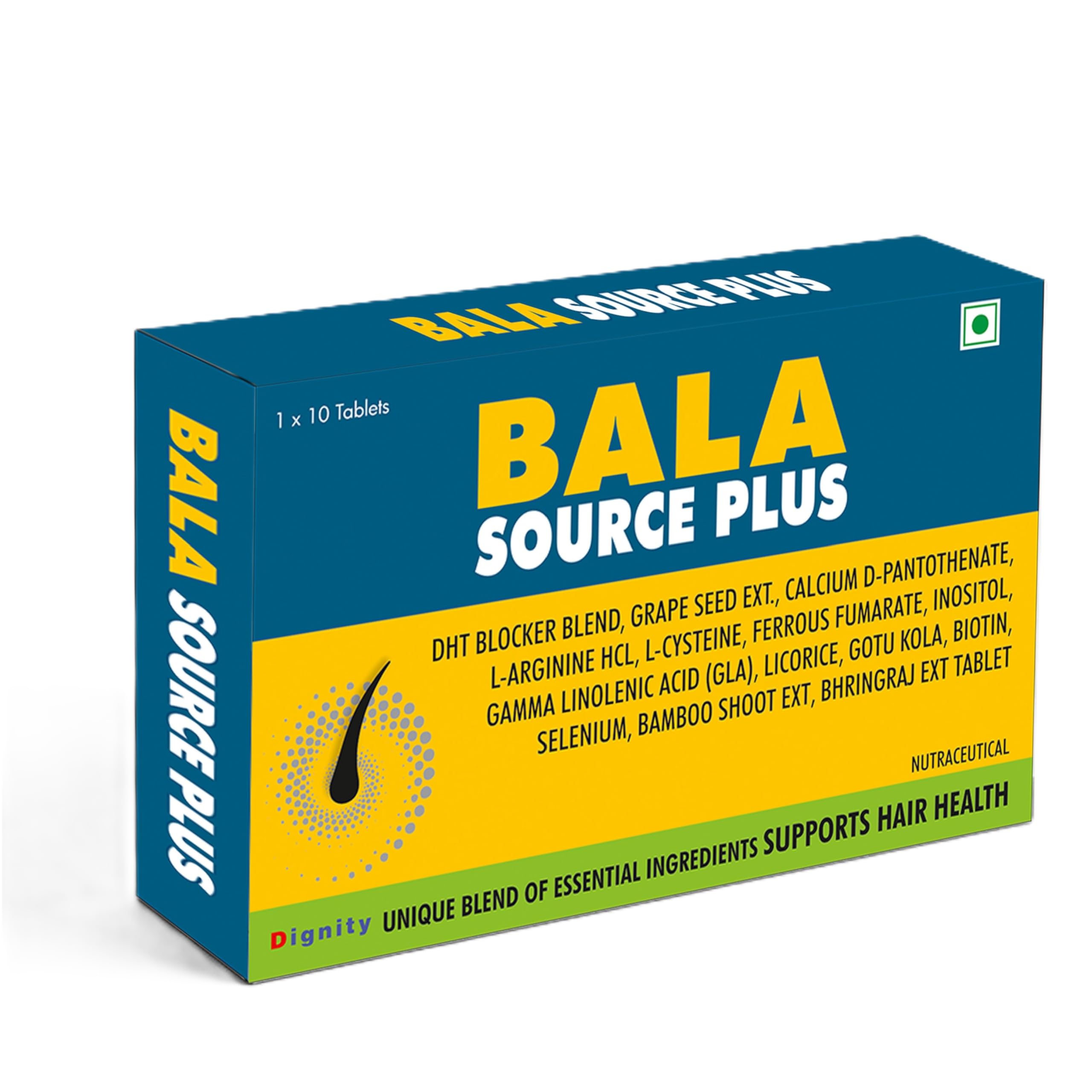 Balasource Plus Tablets | Hair Health Supplement with Biotin 10 Tablets — Amazon image 6