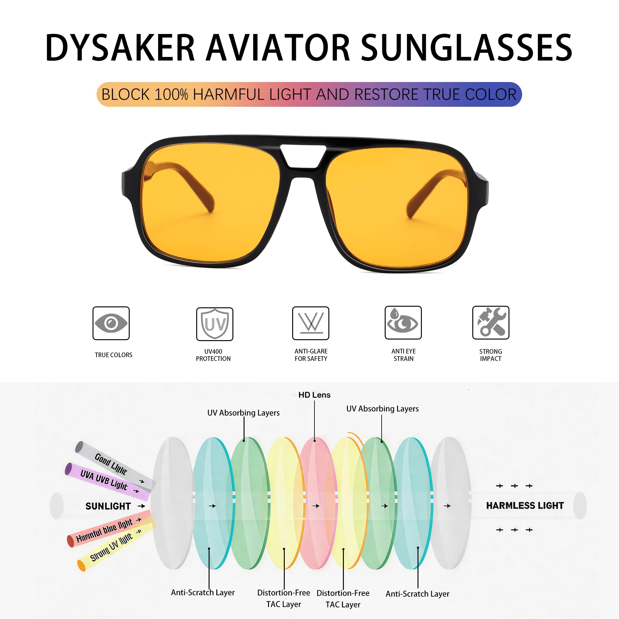 Retro Pilotenbrille Damen Herren Sonnenbrille 70er Jahre Mode Quadrat Sonnenbrille mit UV400 Schutz