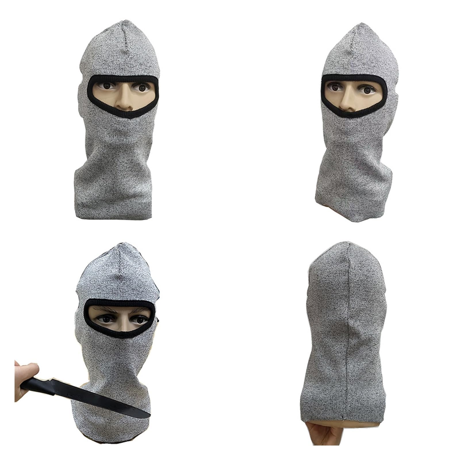 Guantes de trabajo resistentes a cortes Protector de cuello anticorte, cubierta for la cabeza, protección del cuello anticorte de 5 niveles, cubierta for el cuello con capucha de autodefensa Operación