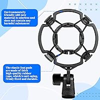 Vista 2 de Soporte de micrófono para micrófono, soporte de micrófono, condensador, antivibración, soporte universal para micrófonos para soporte de micrófonos