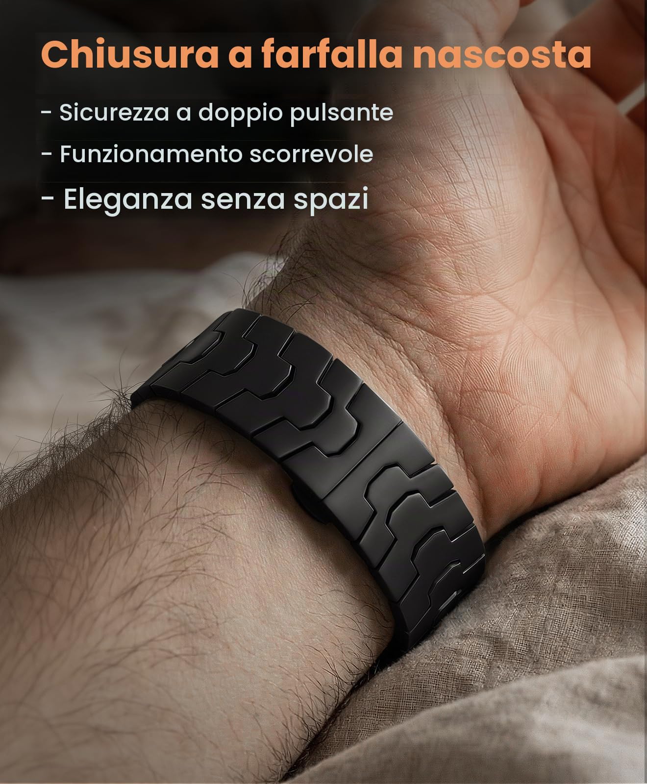 AGIS02 - Cinturino in titanio per Apple Watch Ultra 3/2/1 da 49 mm e serie 11/10 da 46 mm, cinturino ultra in titanio grado 5 da uomo con rivestimento DLC, cinturino in metallo per iWatch