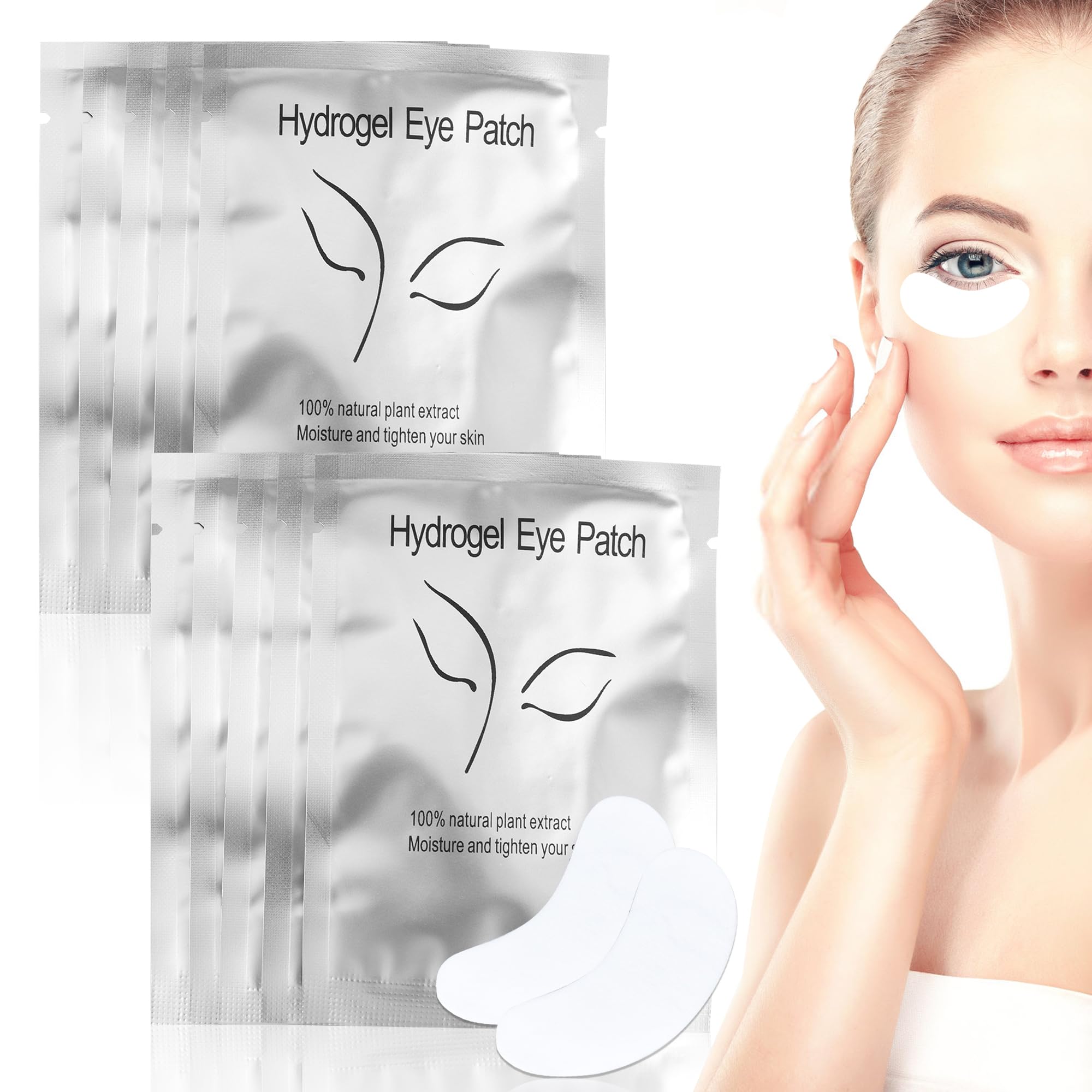Patch extension ciglio 100 Paia Eye Gel Patches Lash Extension per Estensioni Ciglia, DIY Finte Ciglia Trucco