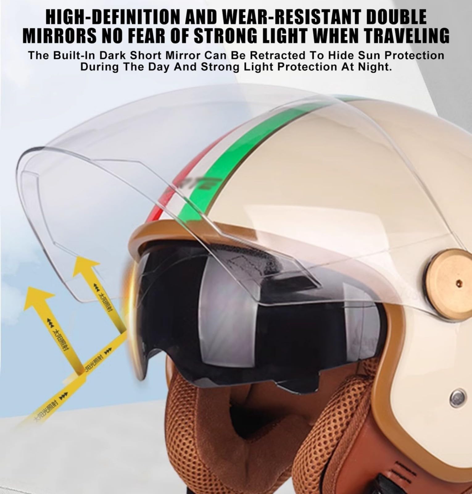 Casco De Motocicleta Bluetooth 3/4 Crash Jet Para Hombres Y Mujeres Con Visera Solar Bicicleta De Carretera Legal En Carretera Cascos De Moto Aprobados Por ECE 22.06 D,52-60cm