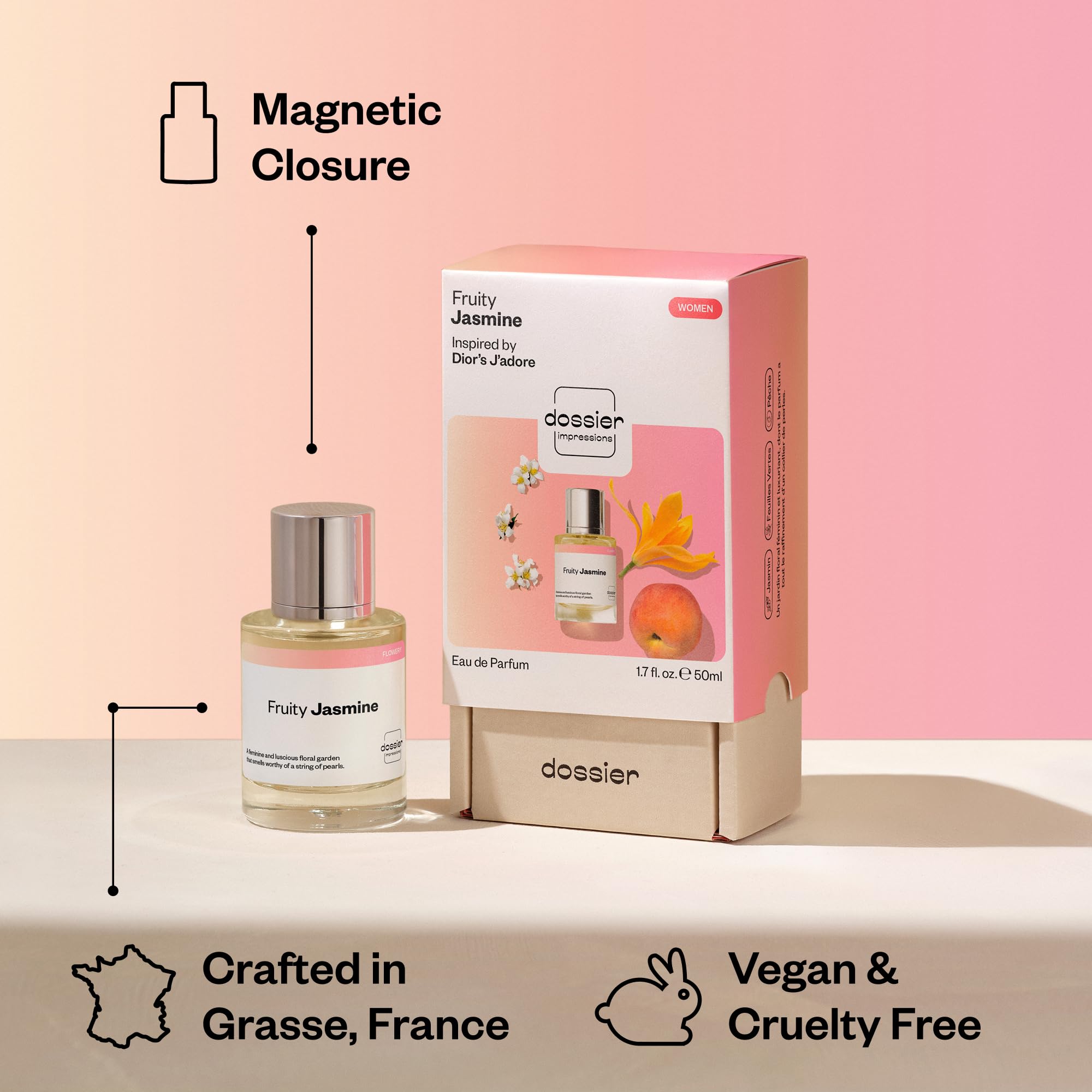 Amazon.com : Dossier - Fruity Jasmine - Eau de Parfum - Inspired