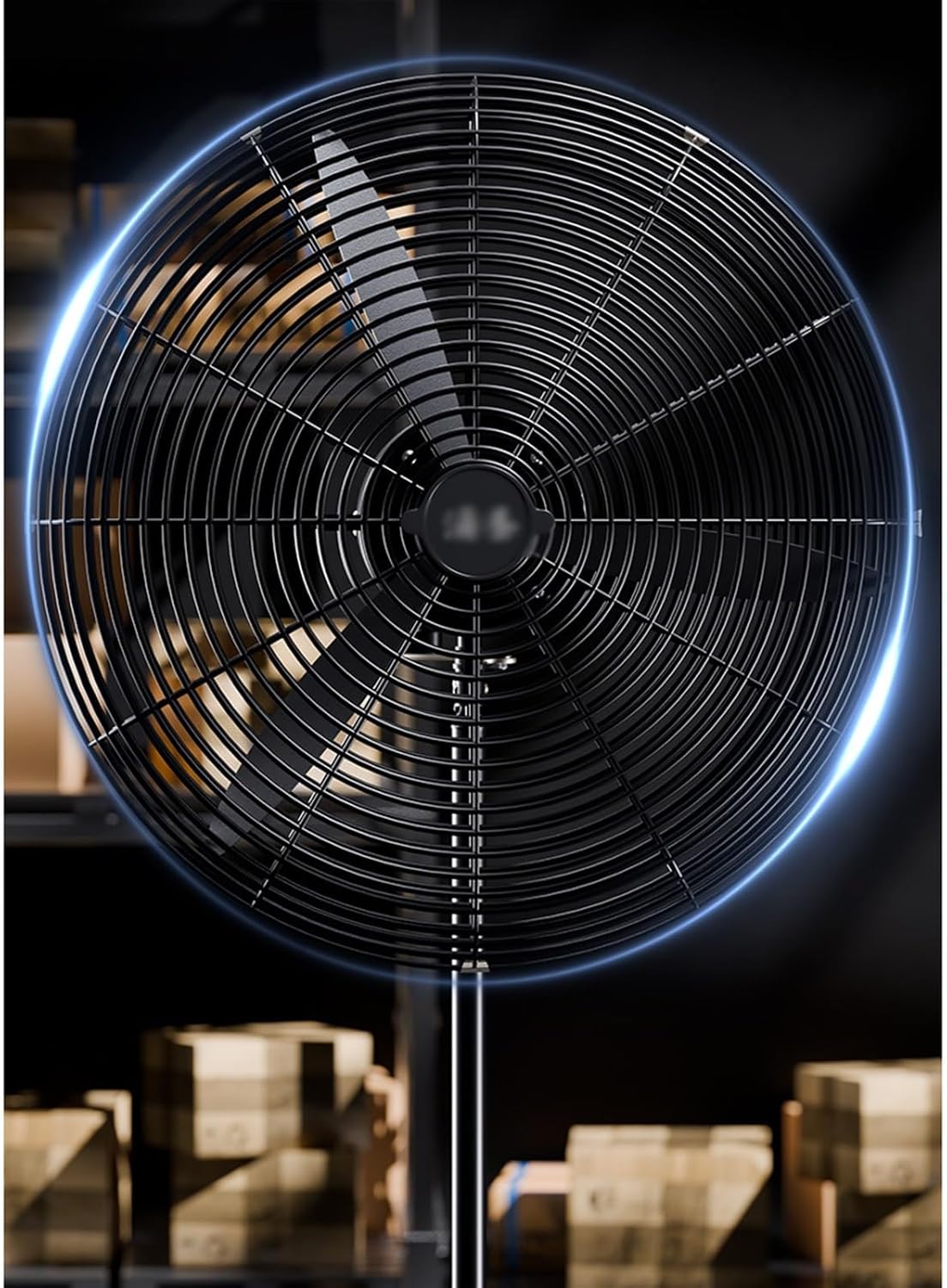 Industrial Fan Industrial Wall Mounted Electric Fan Floor High Wind Power Strong Pure Copper Workshop Commercial Fan Shop Fan(Medium)