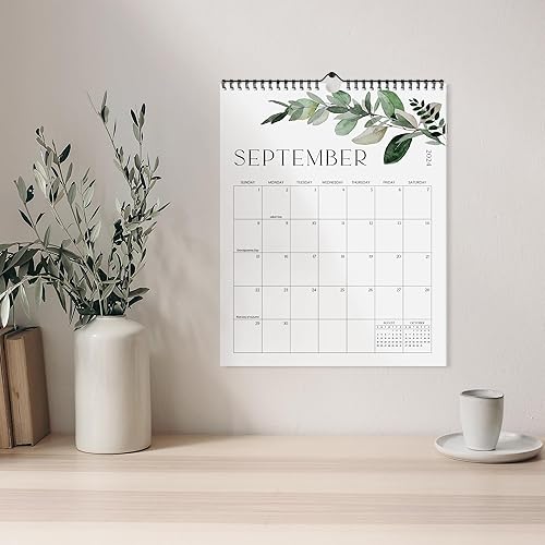 Miniatura 8 de Calendario estético de pared 2024-2025, desde enero de 2024 hasta julio de 2025, el planificador moderno perfecto para una fácil organización