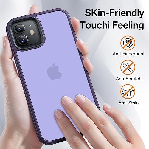 Miniatura 246 de Funda para iPhone 12, a prueba de golpes, para iPhone 12 Pro, protección contra caídas de grado militar, parte trasera dura, delgada, translúcida