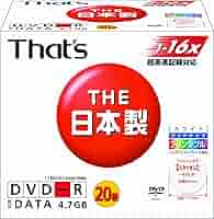 the 日本製 that's DVD Amazon.co.jp: 太陽誘電製 That's DVD-Rデータ用 16倍速4.7GB