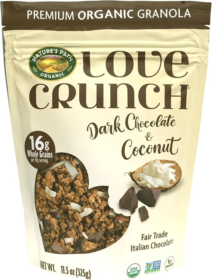 ネイチャーズ パース ラブクランチ オーガニックグラノーラ ダークチョコレートマカロン 325g