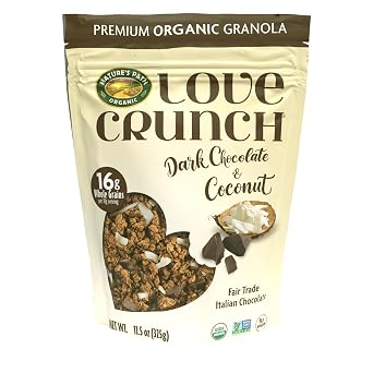 Love Crunch Organic Dark Chocolate & Coconut Granola, 11.5 oz Pack of 1
