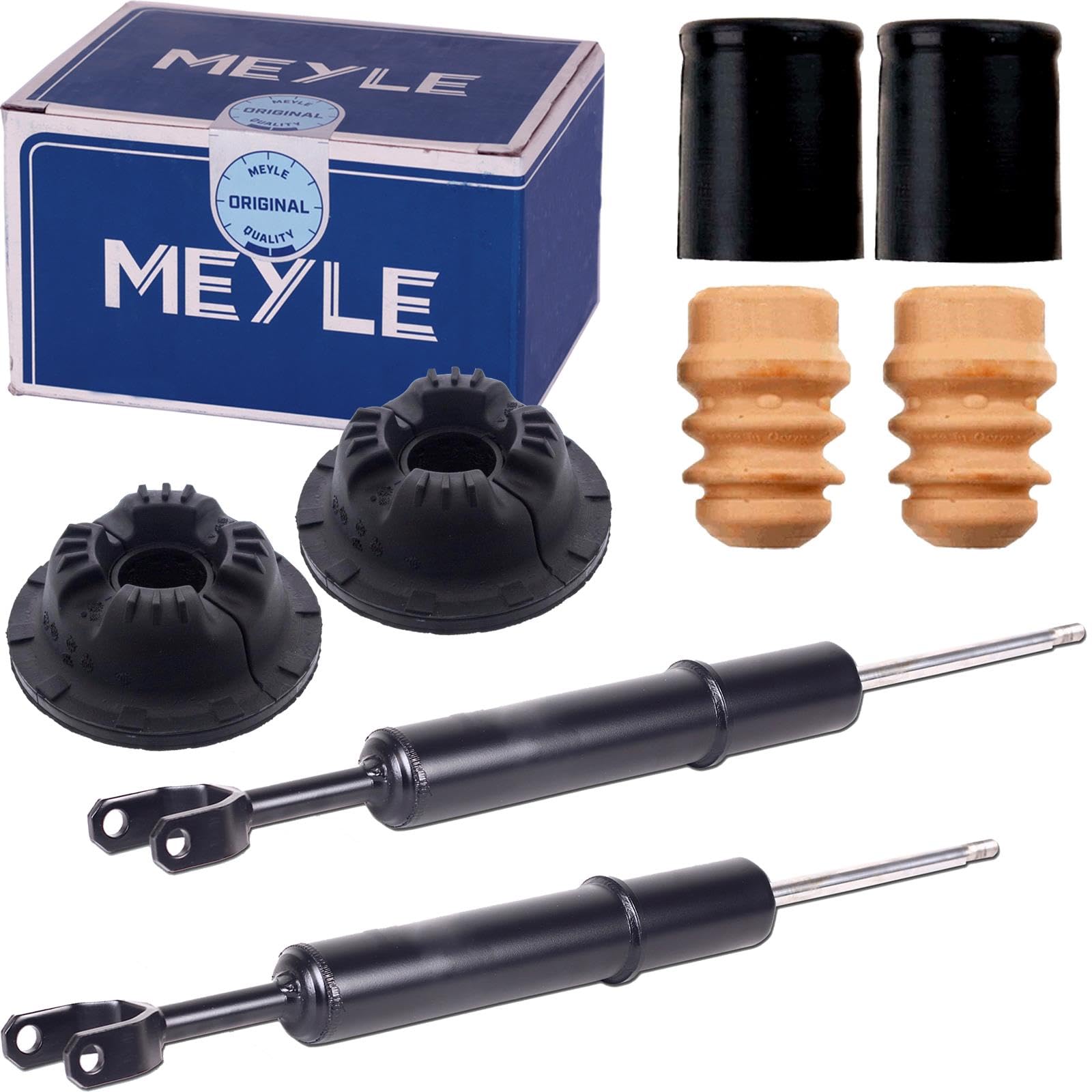 2x Gasdruck Stoßdämpfer vorne+Meyle Domlager