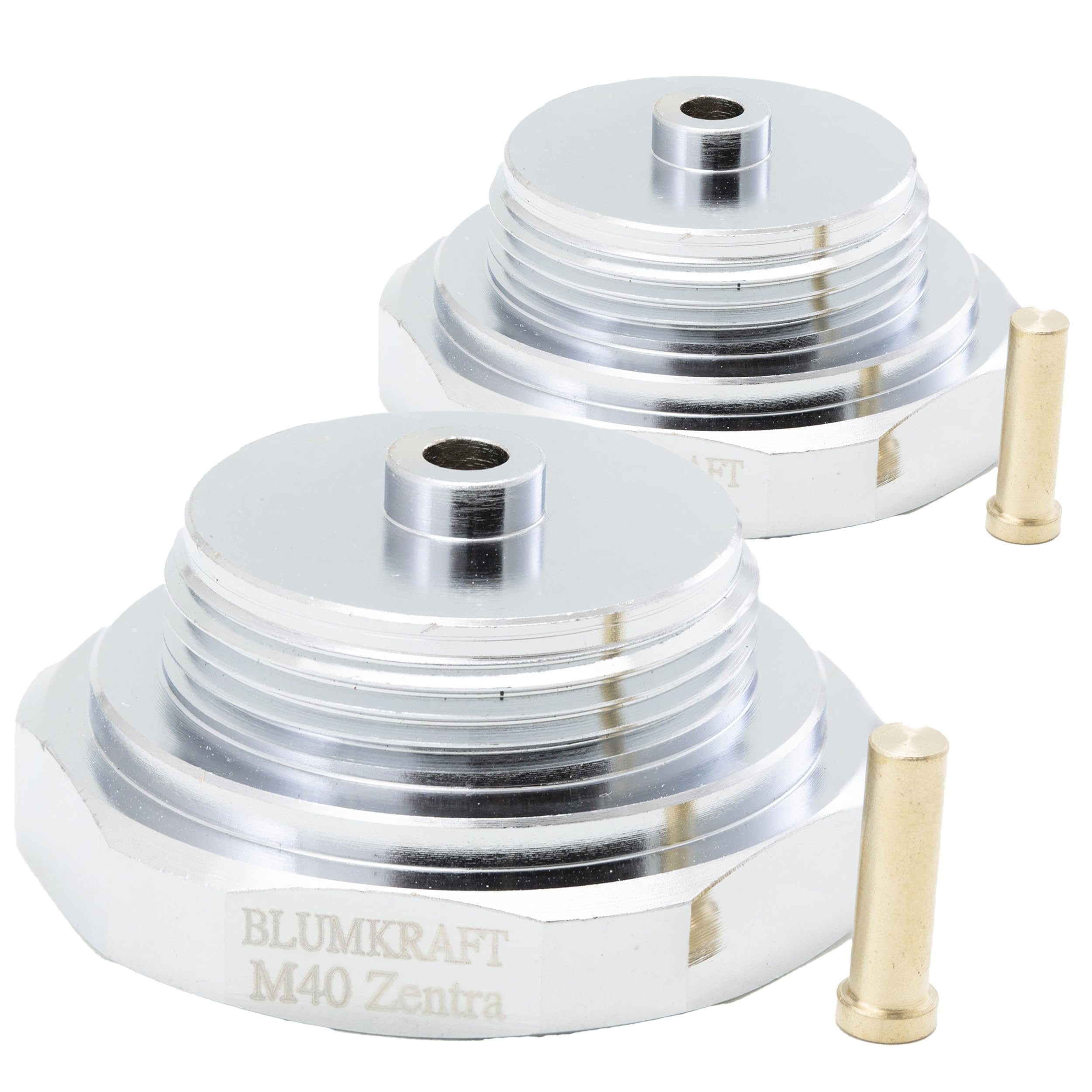 BLUMKRAFT Pack of 2 Radiator Adapters Compatible with M40 x1.0 ZENTRA (Prototype) to M30 x 1.5 for Thermostat/Thermostatic Head M30x1.5 Male
