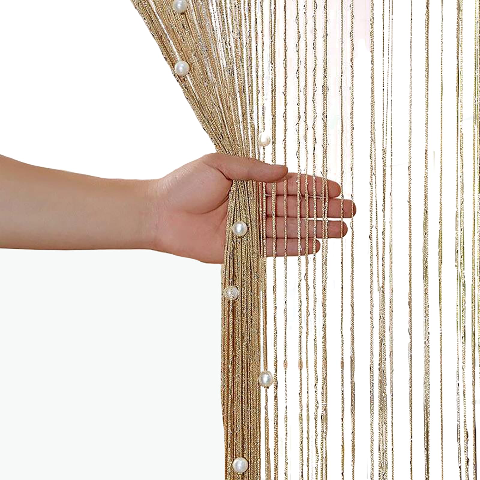 aotuo0608 Beaded Fly Curtains for Doors - Door Beads Curtain, Fly Screen Doorway Bead Curtain for Indoor Hanging Decoration and Room Divider
