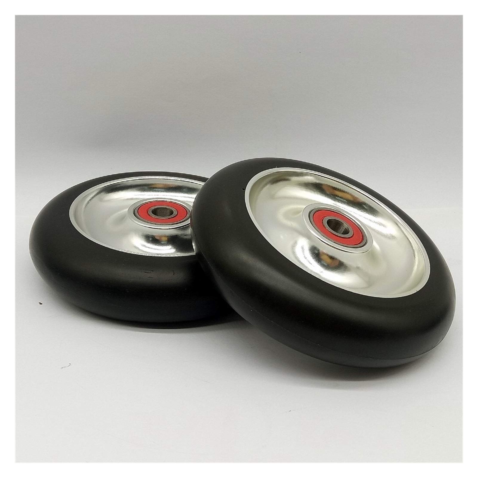 Roue Trottinette Pro 100 Mm – Pneu Polyuréthane élastique – Moyeu Aluminium – Roulements Carbone