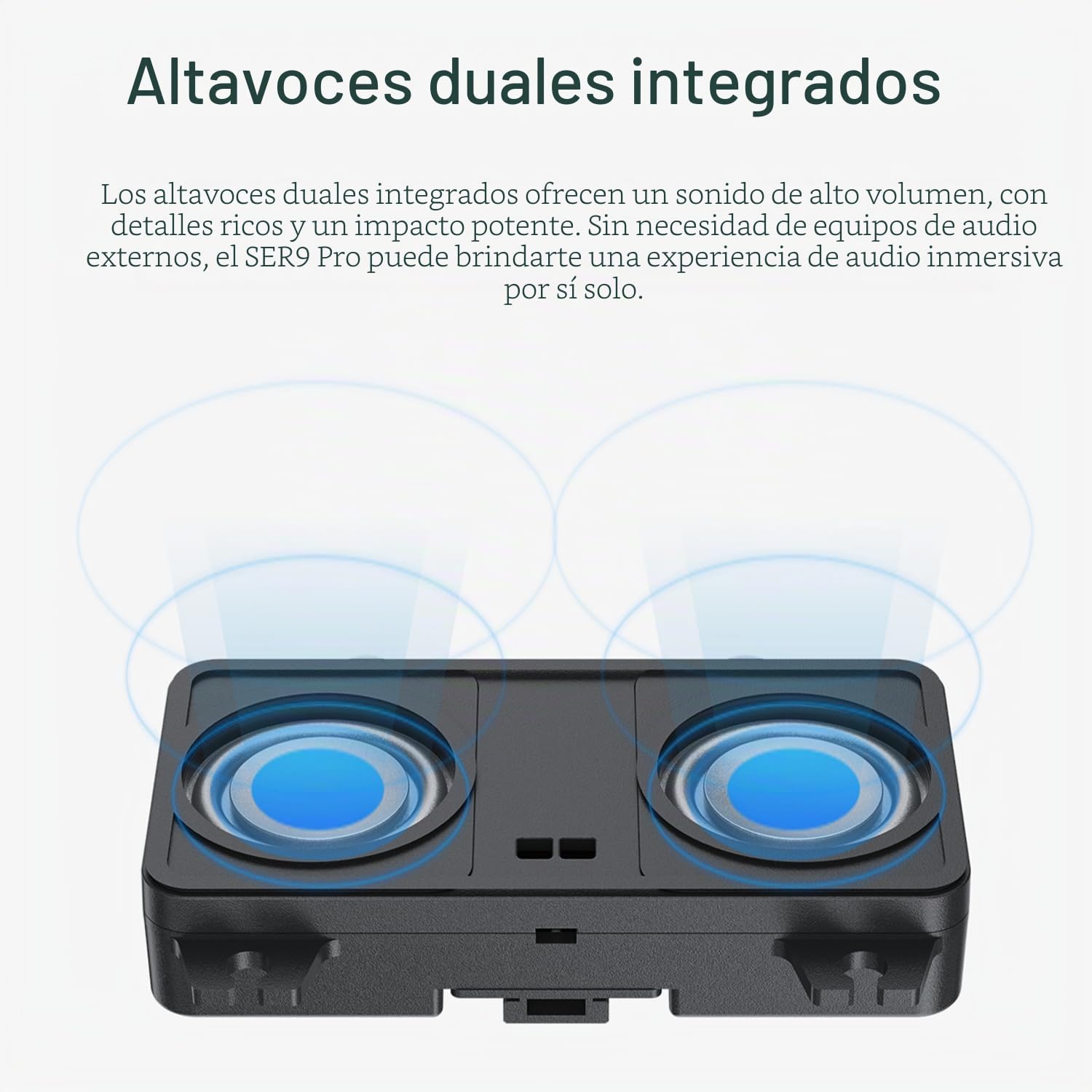 Beelink SER9 Pro Mini PC, AMD Ryzen 9 AI HX 370 (12 núcleos/24 núcleos, hasta 5,1 GHz), 32 GB de RAM LPDDR5X, SSD de 1 TB, Pantalla de 3 Pantallas (HDMI/DP/USB4), Wi-FI 6/BT5.2/LAN 2,5 GHz, Plata