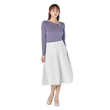 Amazon.co.jp: [レッセパッセ] スカート ツイードフレアー