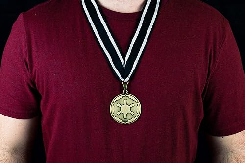 Miniatura 5 de Star Wars Medalla de la cresta imperial del Imperio Mandaloriano Collar de Star Wars