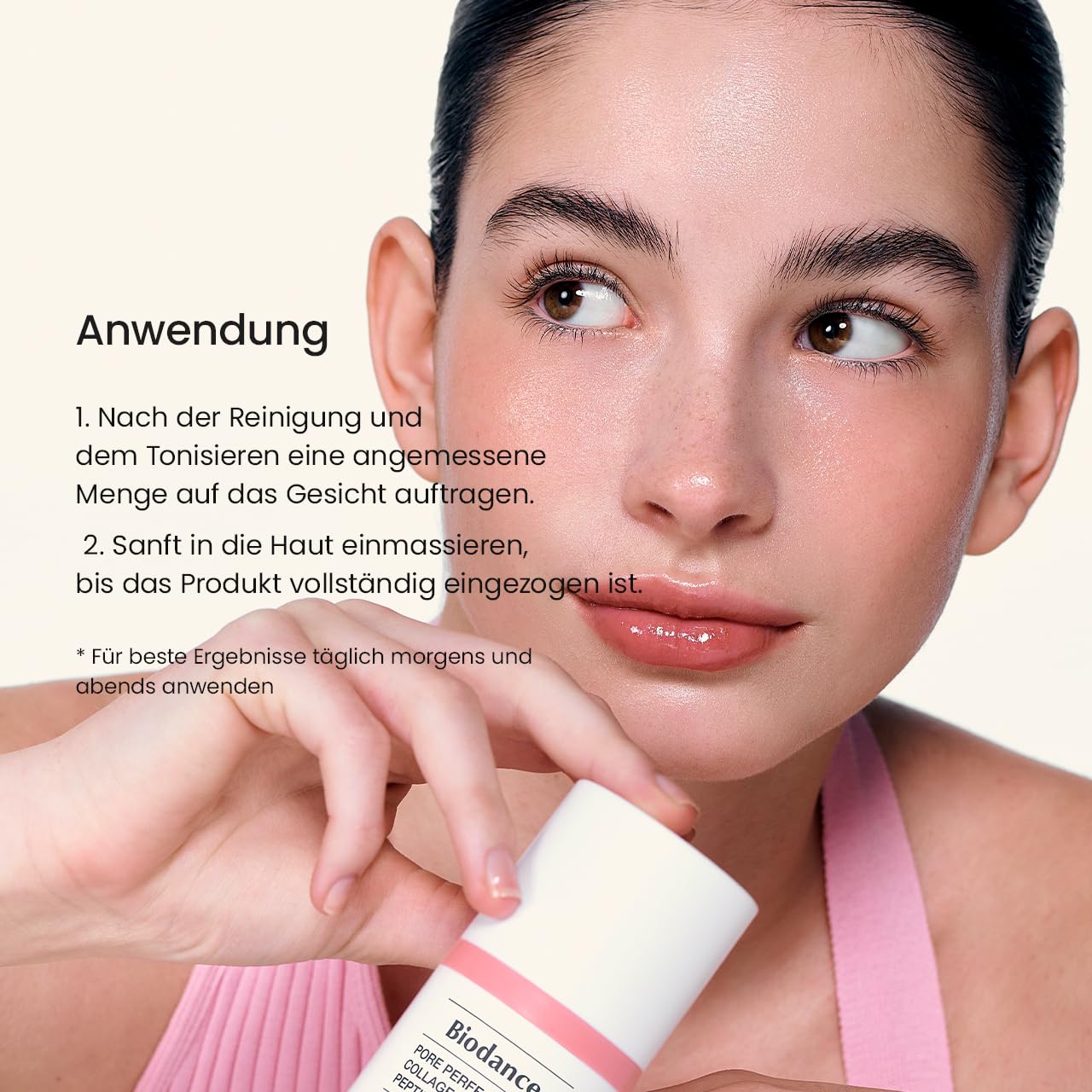 BIODANCE Pore Perfecting Kollagen-Peptidcreme, feuchtigkeitsspendend, auffüllend, Porenpflege, straffende Gesichtspflege, koreanische Hautpflege, Geschenke für Frauen, 50 ml