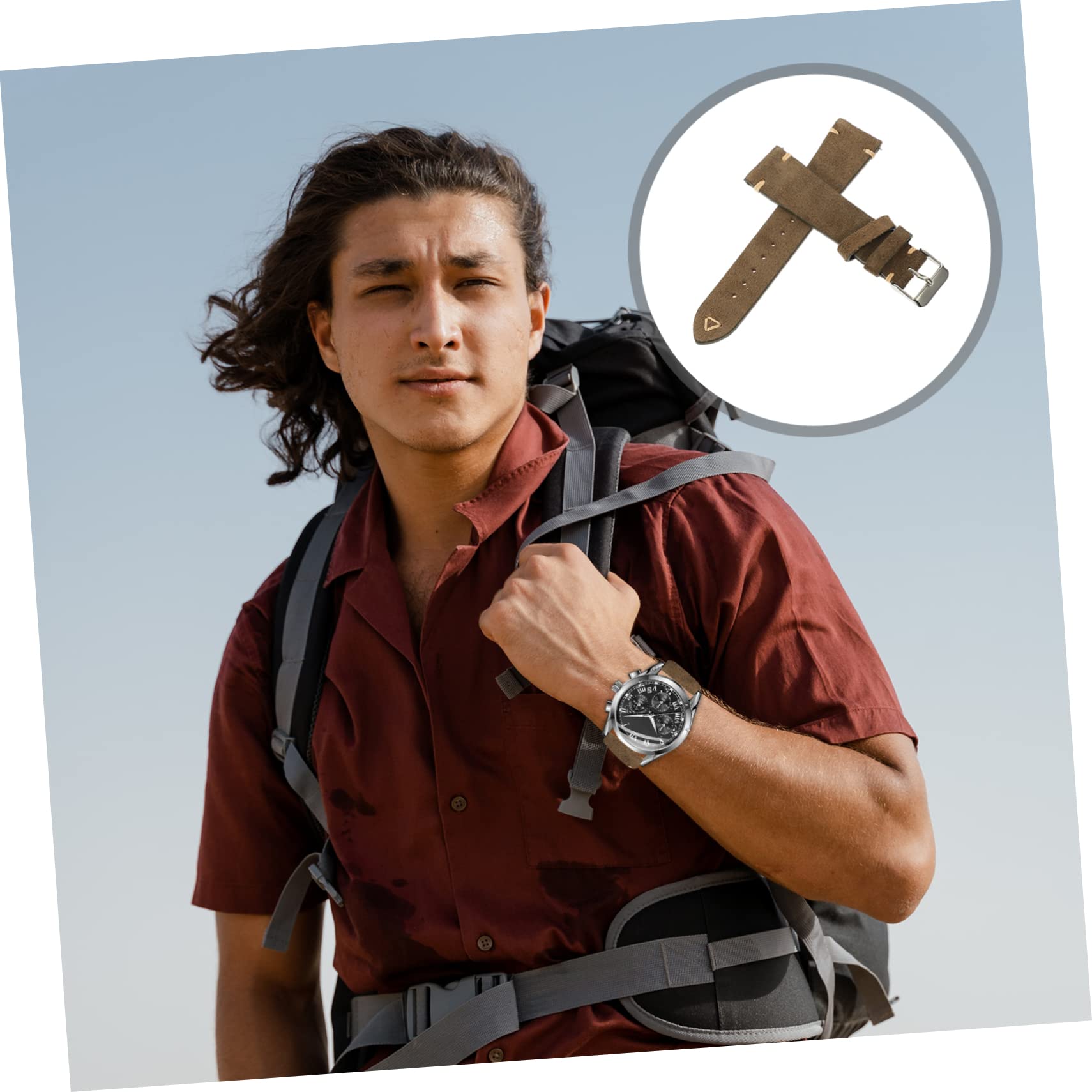 LIFKOME 5 Correas De Reloj Para Hombre Reemplazables Versátiles Para Vestir Cumpleaños Acción De Gracias.