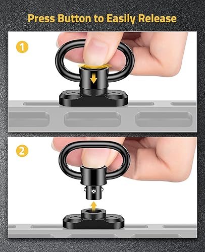 Miniatura 6 de CVLIFE Sling Swivel Mount 1.25" Traditional Sling Mount for Two Point Sling