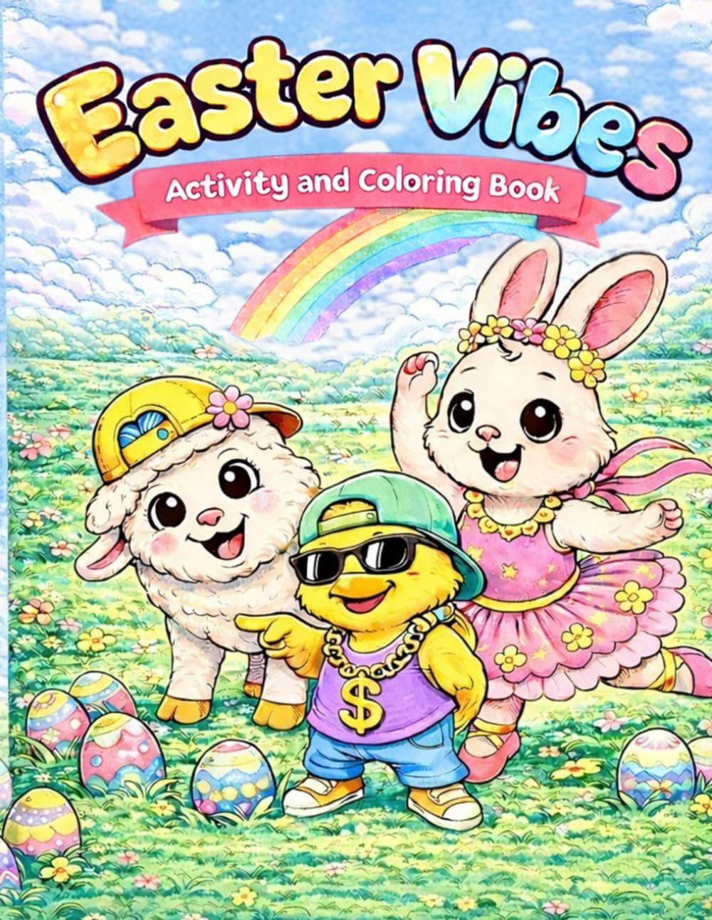 Easter Vibes: Activity and Coloring Book