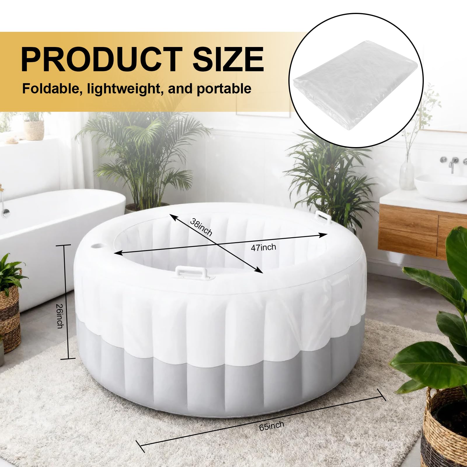 Tapis de piscine de naissance transparent de qualité supérieure pour la maison, les sages-femmes | Fourniture essentielle de travail et d'accouchement, idéale pour les futures mères, sages-femmes et soins de maternité Doulas